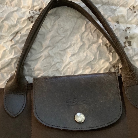 Brown Longchamp Small Pliage Bag - Picture 6 of 10